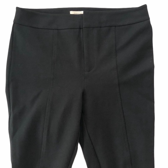 Anthropologie The Essential Slim Black Knit Trousers Size 8 NWOT - Picture 3 of 8